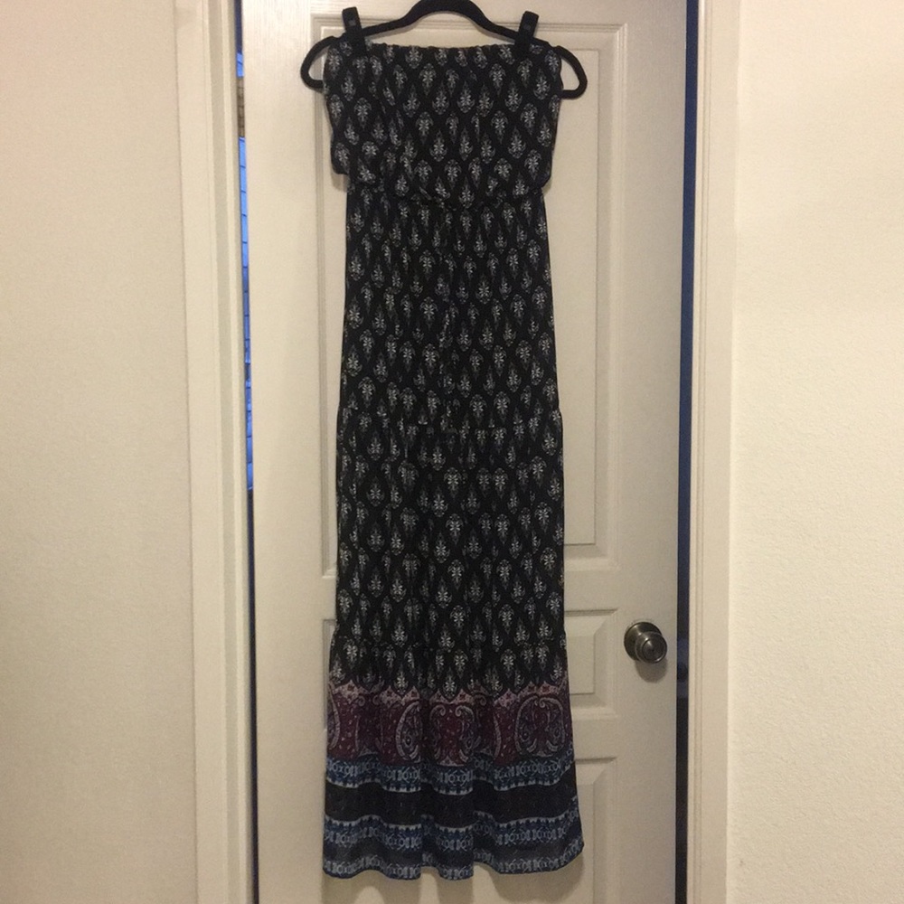 Maxi strapless dress
